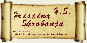 Hristina Skrobonja vizit kartica
